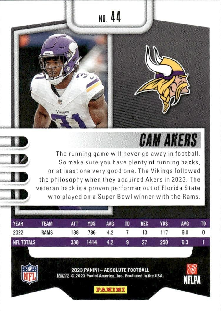 2023 Panini Absolute #44 Cam Akers