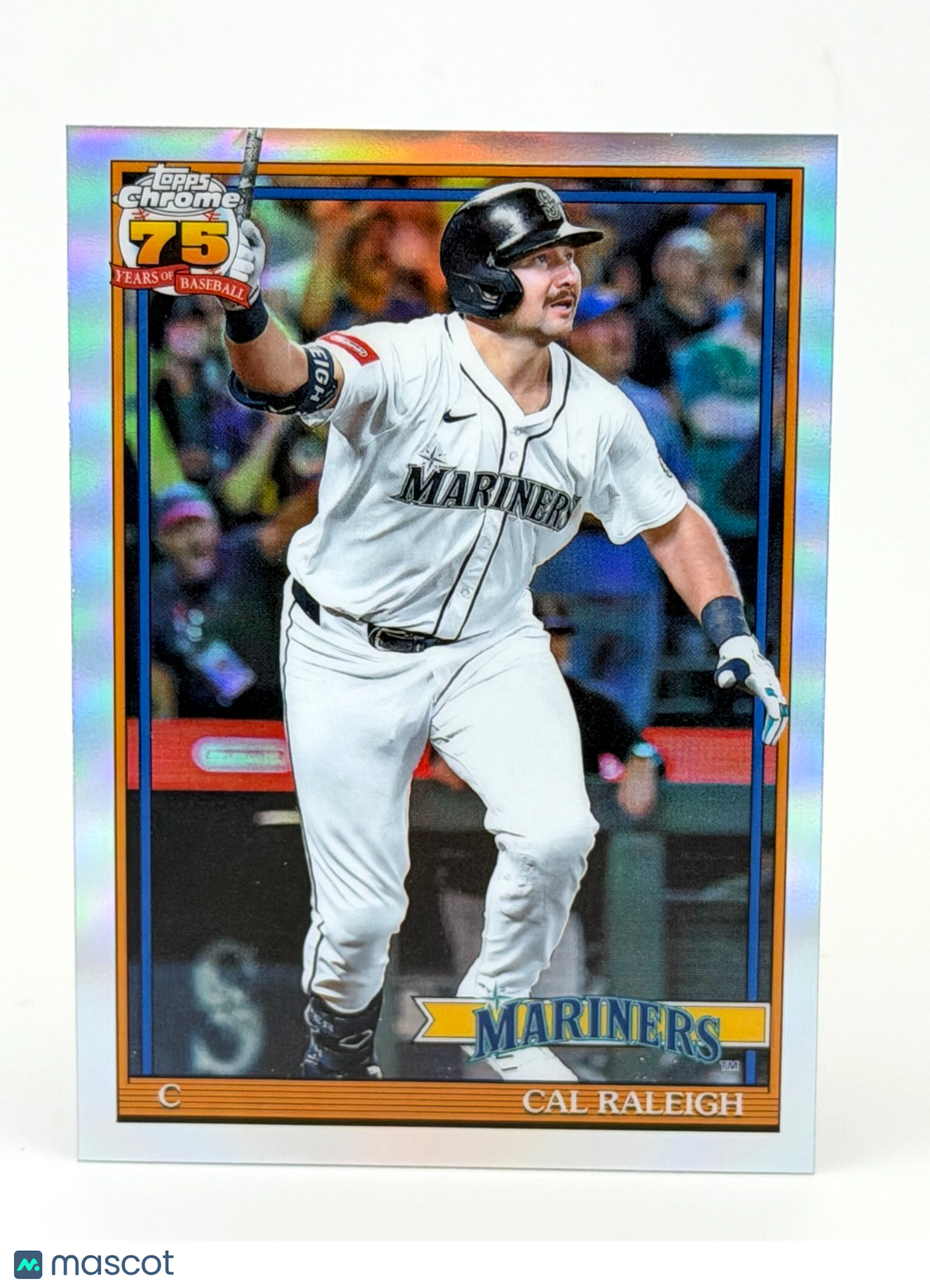 2026 Topps Chrome 91CB-4 Cal Raleigh - 1991 Chrome REFRACTOR