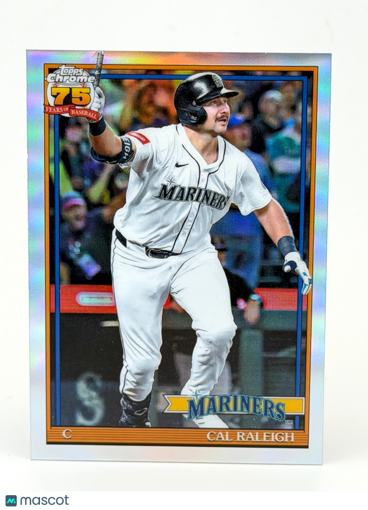 2026 Topps Chrome 91CB-4 Cal Raleigh - 1991 Chrome REFRACTOR