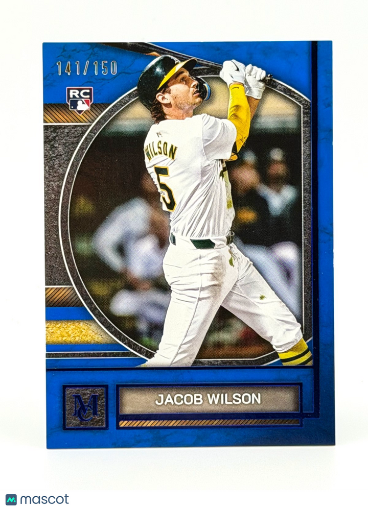 2025 Topps Museum Collection #81 Blue Topaz /150 Jacob Wilson (RC) Rookie