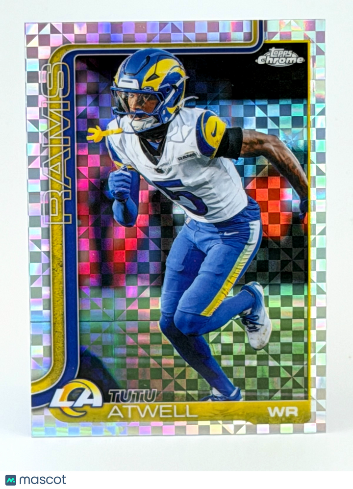 🏈 2025 Topps Chrome Football #167 Tutu Atwell - X-FRACTOR