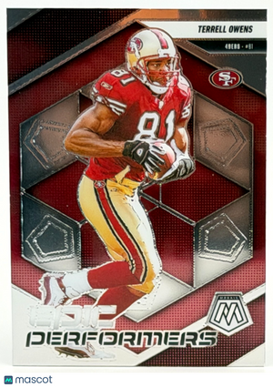 2025 Panini Mosaic #18 Performers - Terrell Owens (HOF)