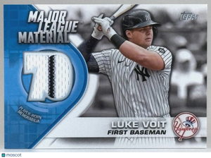 2021 Topps Update #MLM-LV Major League Materials Stripe Jersey Patch - Luke Voit