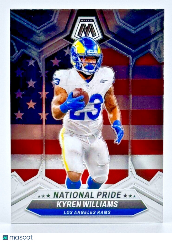 🏈 2024 Panini Mosaic #258 NATIONAL PRIDE - Kyren Williams - Rams 🏈