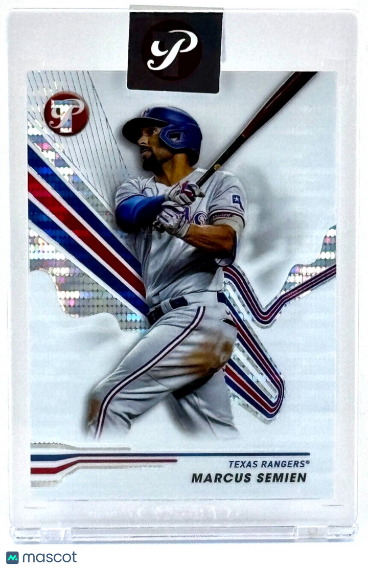 2024 Topps Pristine #242 Pristine Refractor - Encased - Marcus Semien - Rangers