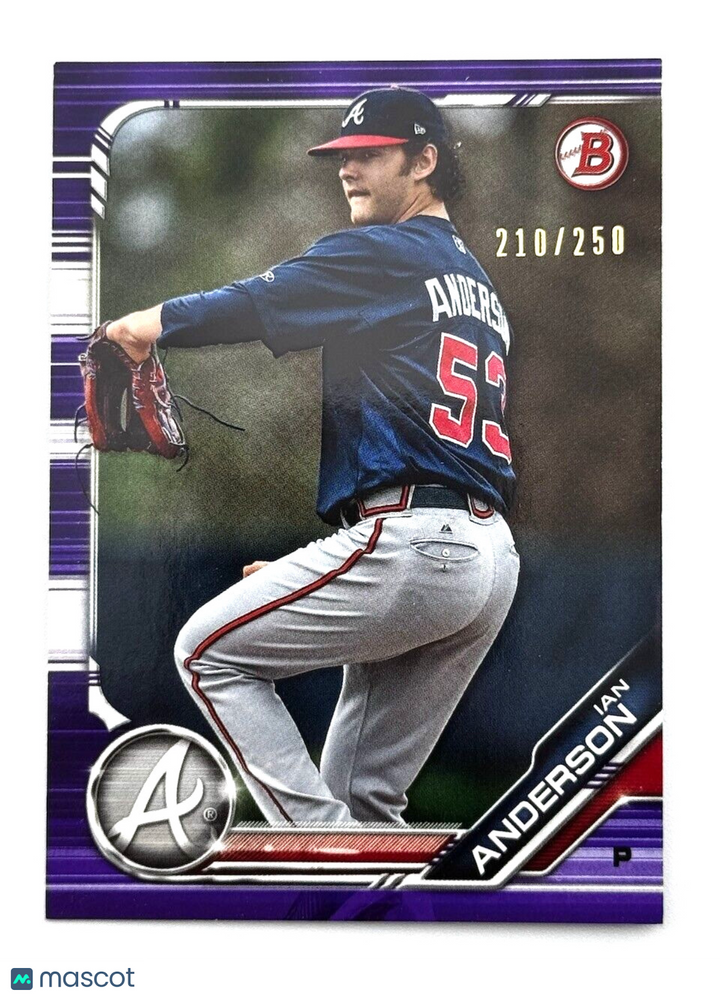 2019 Bowman PURPLE PARALLEL /250 - Ian Anderson #BP-47