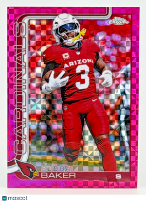 🏈 2025 Topps Chrome Football #8 Budda Baker - Hot Pink X-Fractor Refractor