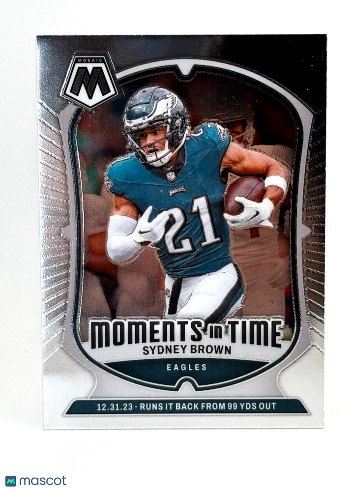2024 Panini Mosaic #21 MOMENTS IN TIME - Sydney Brown - Eagles