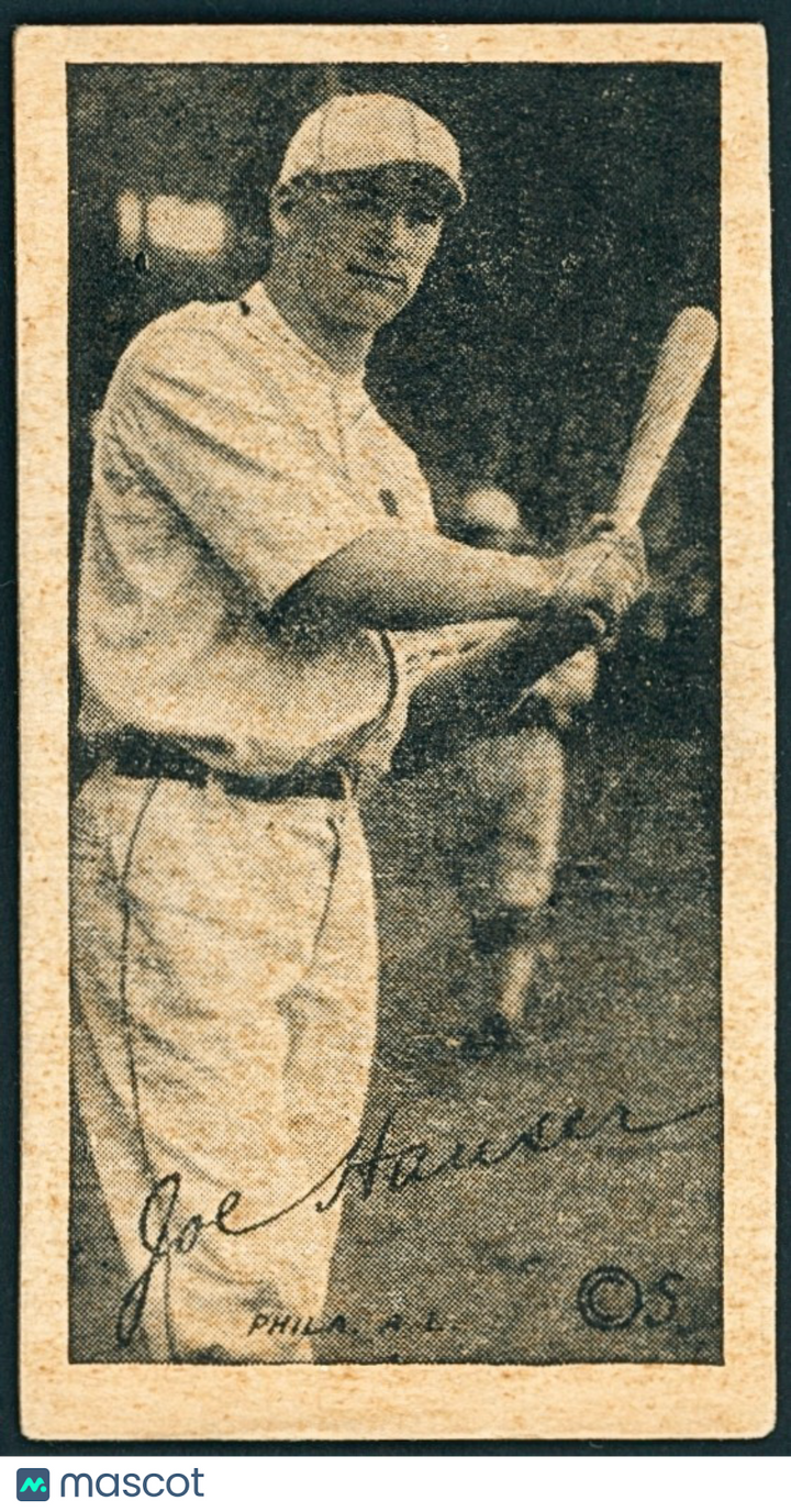 1923 W572 Strip Cards JOE HAUSER - Phila A's - 1st Player to 60 HRs Twice - VGEX