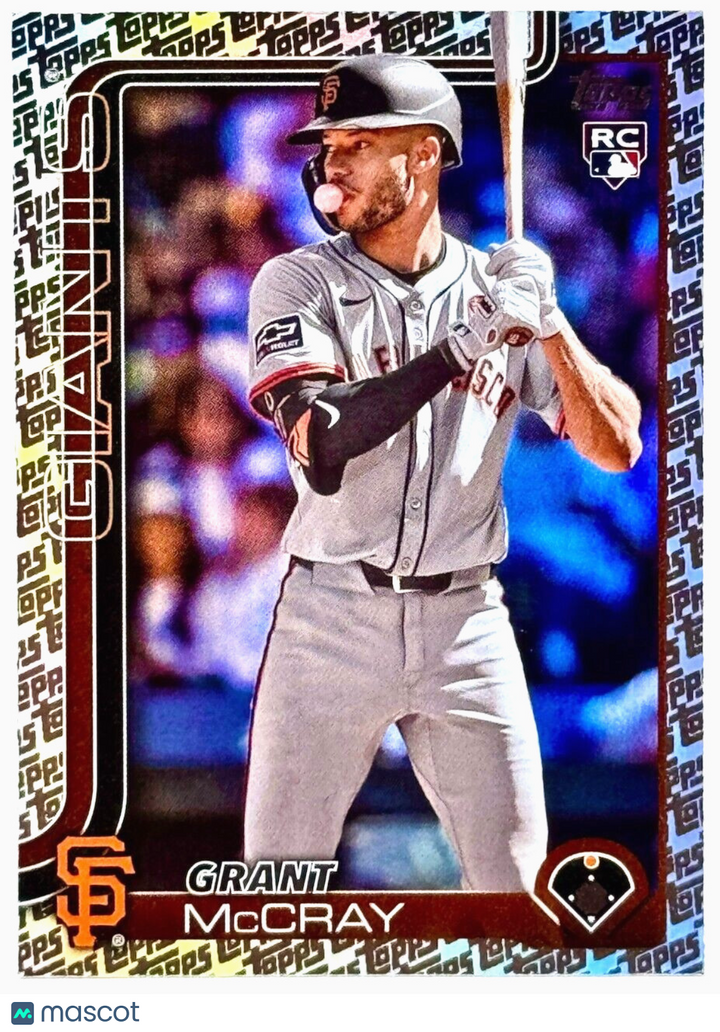 ⚾️ 2025 Topps Series 1 #213 Topps Logo Foilboard - Grant McCray (RC) - Giants
