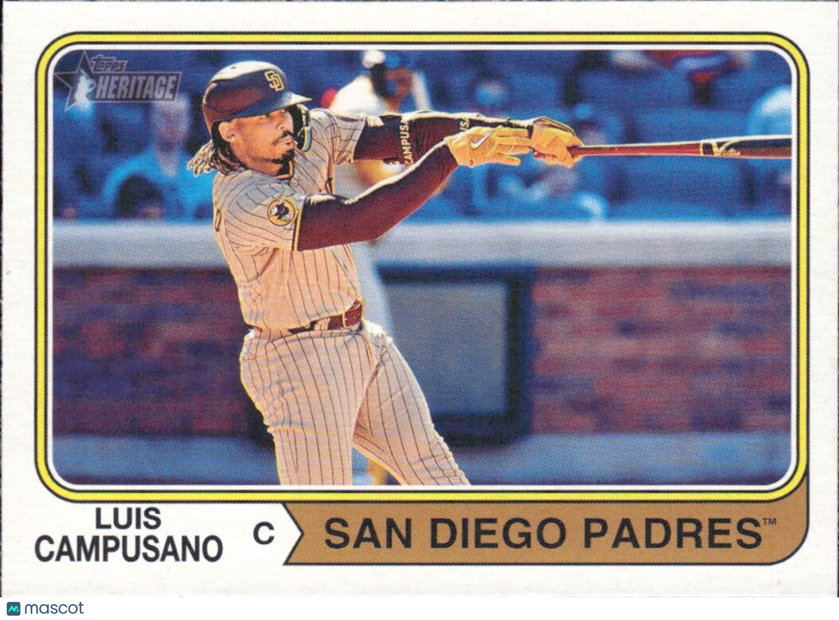 2023 Topps Heritage High Number - #608 Luis Campusano