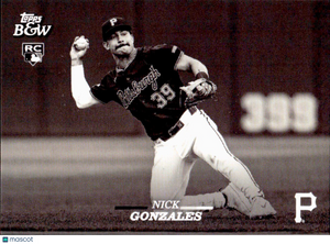 ⚾️ 2024 Topps Black & White Baseball #38 Nick Gonzales (RC) Rookie - Pirates