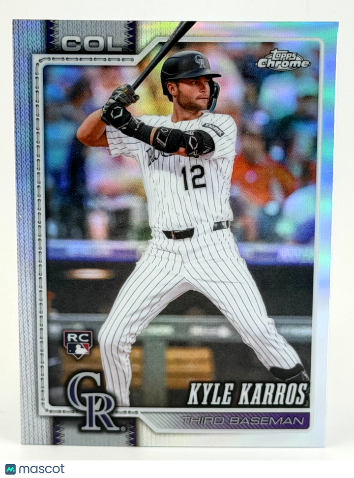 2026 Topps Chrome #13 Kyle Karros RC Rookie - REFRACTOR