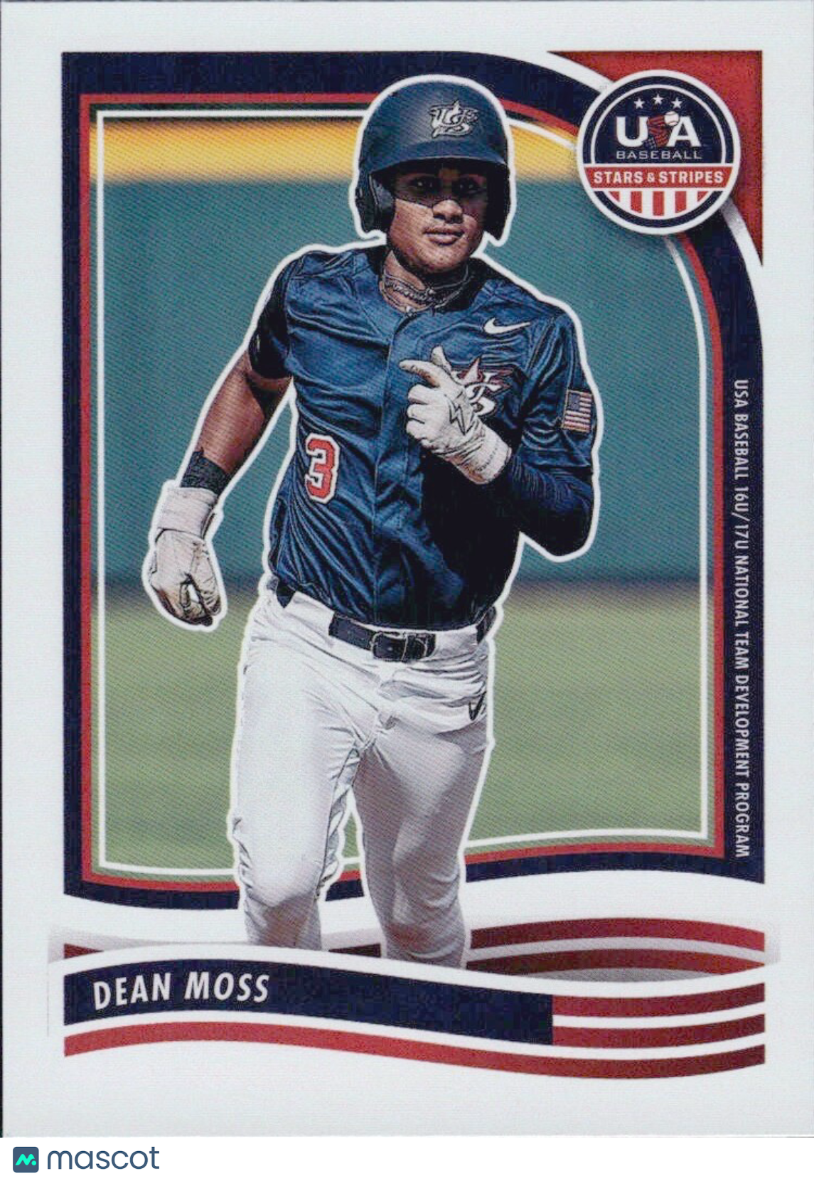 ⚾️  2024 Panini USA Baseball Stars and Stripes -  #190 Dean Moss (RC)