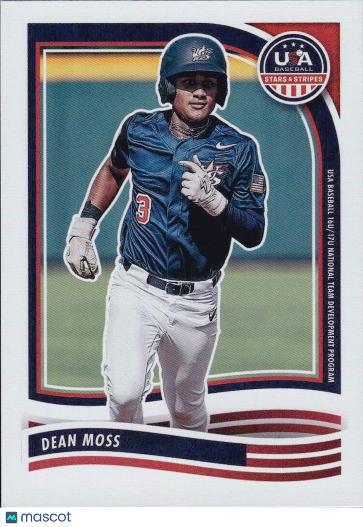 ⚾️  2024 Panini USA Baseball Stars and Stripes -  #190 Dean Moss (RC)