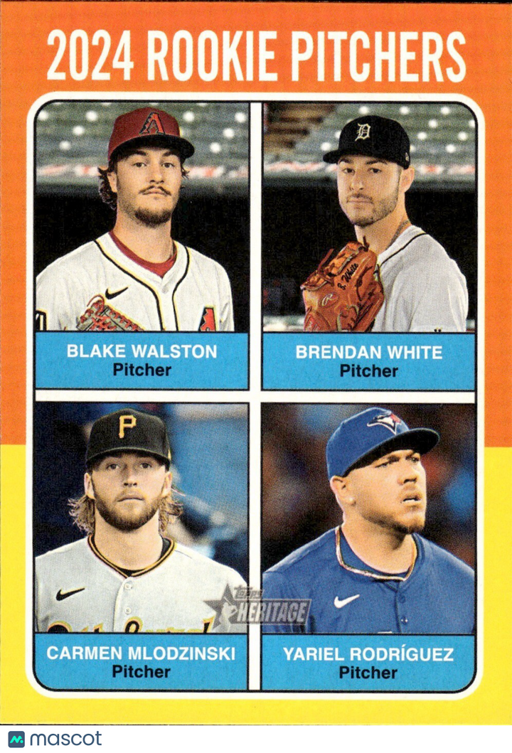 ⚾️ 2024 Topps Heritage HN #624 Rookie Pitchers Yariel Rodriguez (RC)