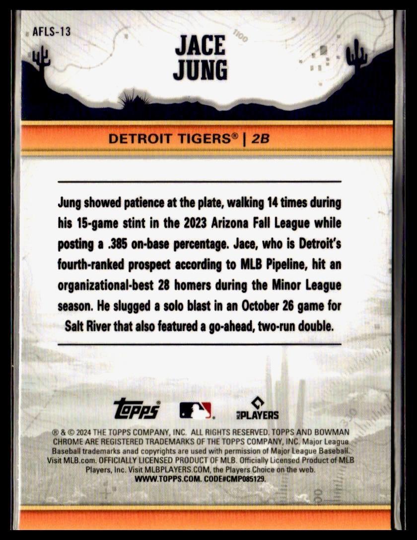 2024 Bowman Chrome #AFLS-13 Jace Jung 2023 AFL Fall Stars AFLS
