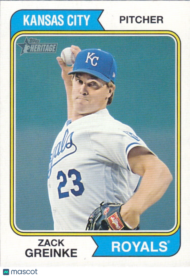 2023 Topps Heritage High Number - #675 Zack Greinke