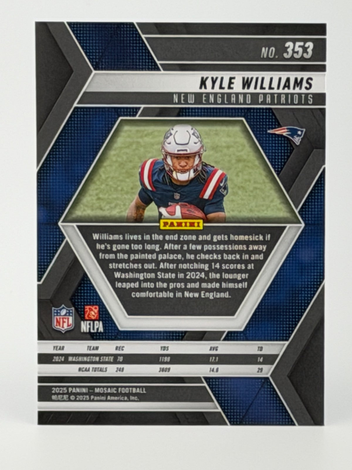 2025 Panini Mosaic Kyle Williams (RC) #353