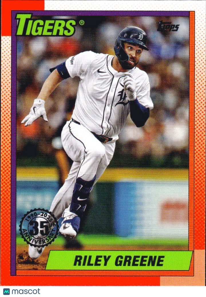 ⚾️ 2025 Topps Series 1 #T90-44 - 1990 Topps - Riley Greene - Tigers