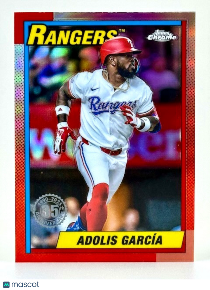 ⚾️ 2025 Topps Chrome #90CB-14 - 1990 Topps 35th Anniv REFRACTOR - Adolis Garcia