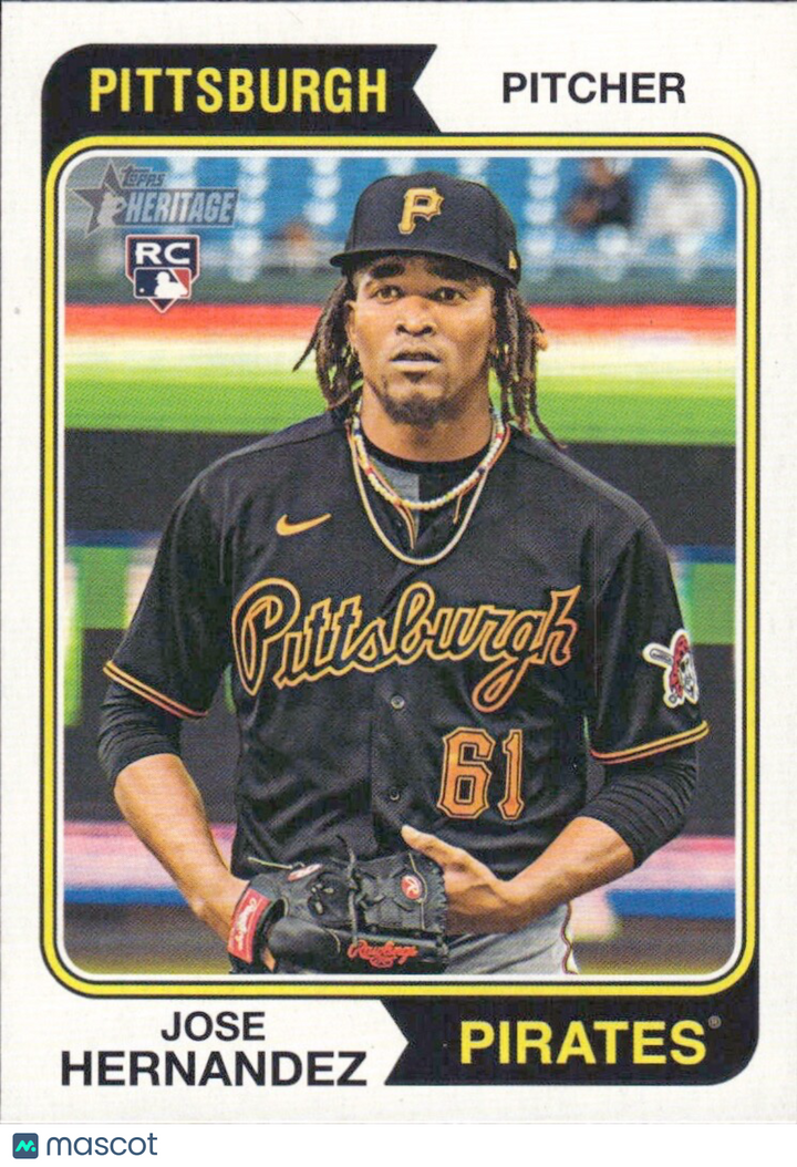 2023 Topps Heritage High Number - #695 Jose Hernandez (RC) ROOKIE