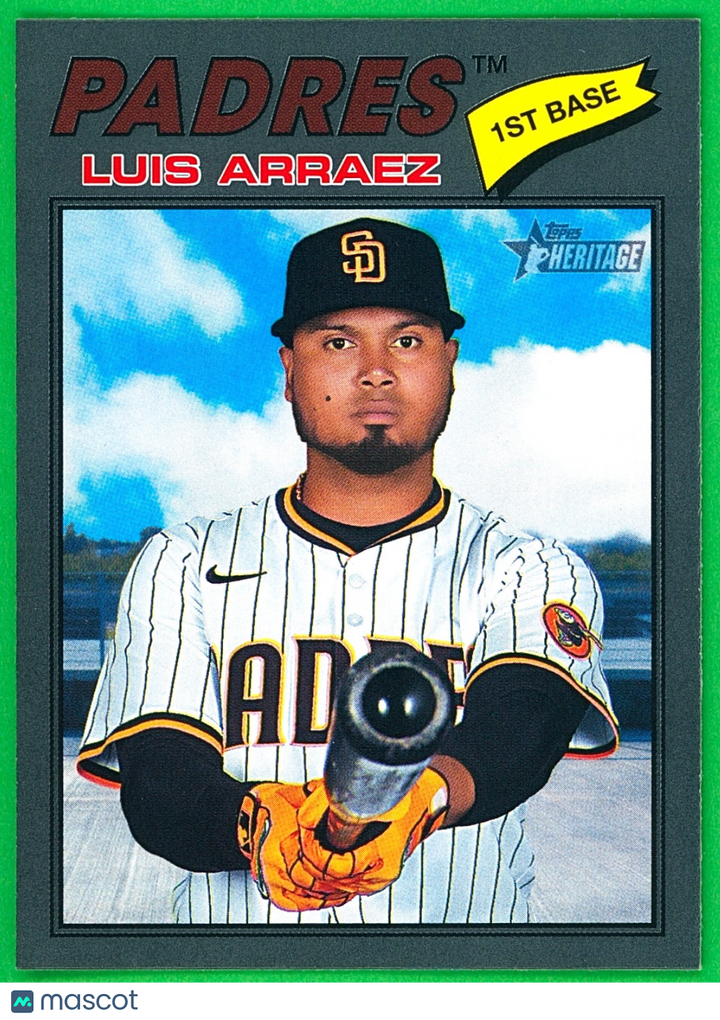 2026 Topps Heritage #293 Dark Gray Border - Luis Arraez - Padres