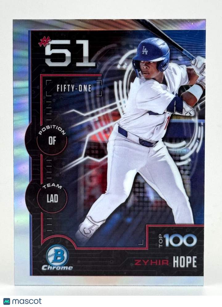 ⚾️ 2025 Bowman #BTP-51 Bowman Top Prospects - Zyhir Hope