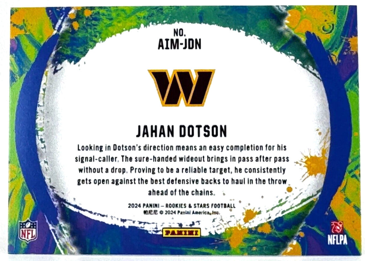 🏈 2024 Panini Rookies & Stars #AIM-JDN Artistry In Motion - Jahan Dotson