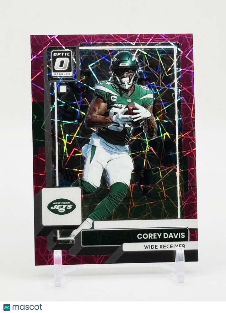2022 Panini Donruss Optic Velocity Pink Prizm Corey Davis #154 NY Jets /79