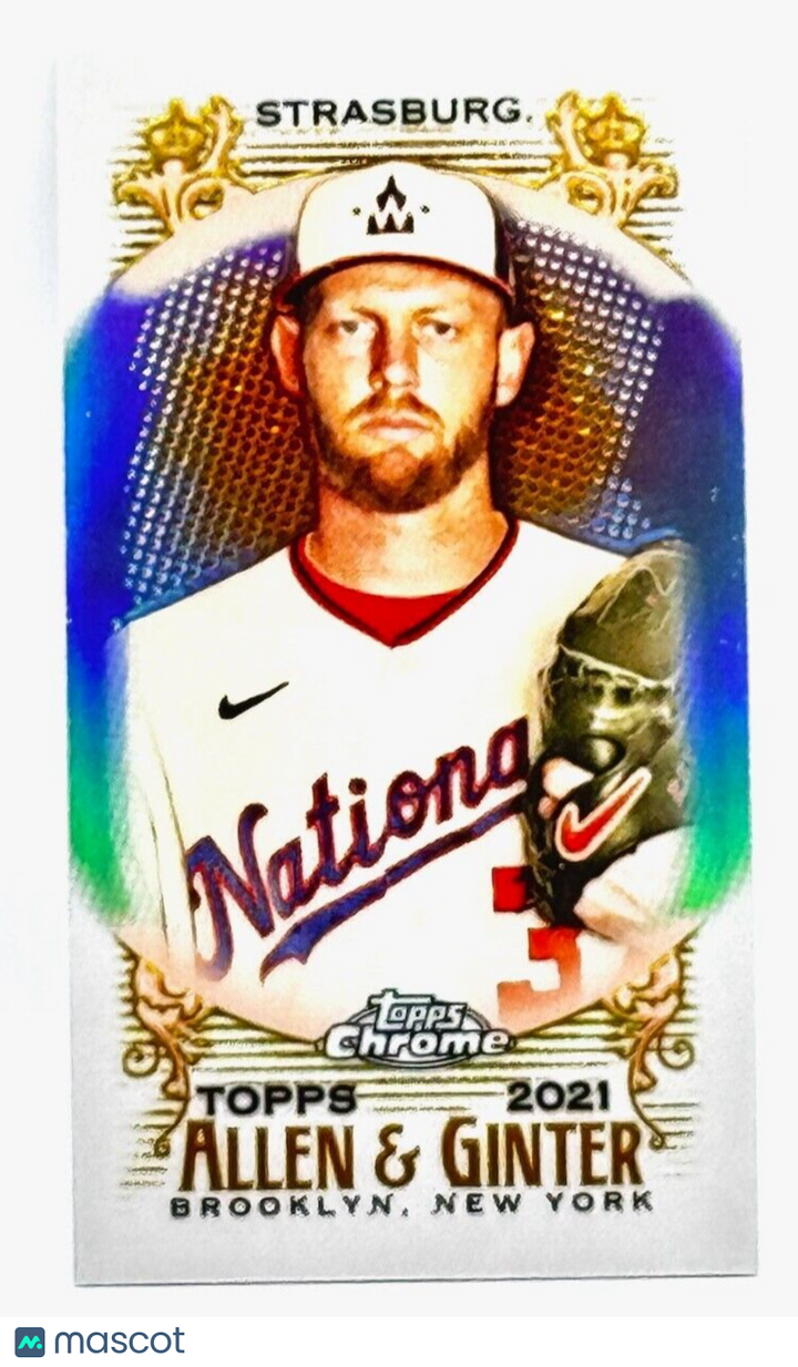 2021 Topps Allen & Ginter's Chrome Mini Refractor #24 Stephen Strasburg - SALE!