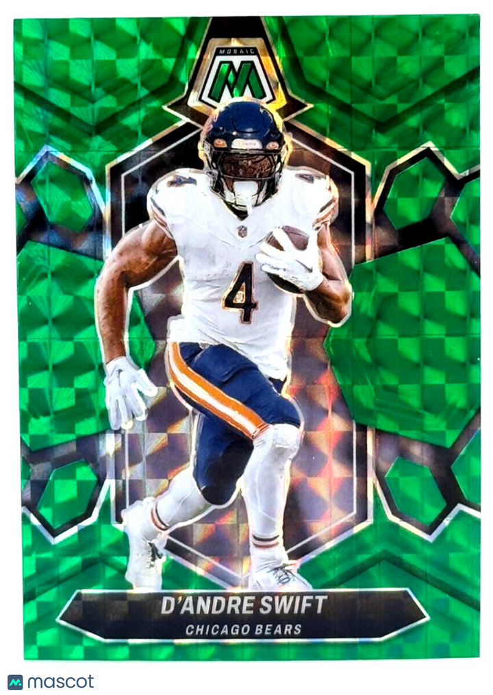 🏈 2024 Panini Mosaic - Green Mosaic Prizm #37 D'Andre Swift