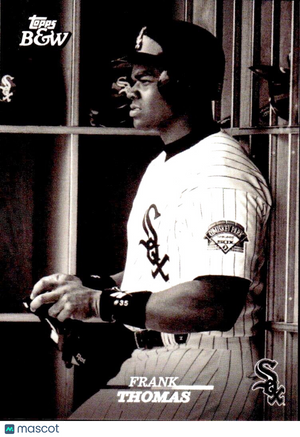 ⚾️ 2024 Topps Black & White Baseball #74 FRANK THOMAS (HOF) - White Sox