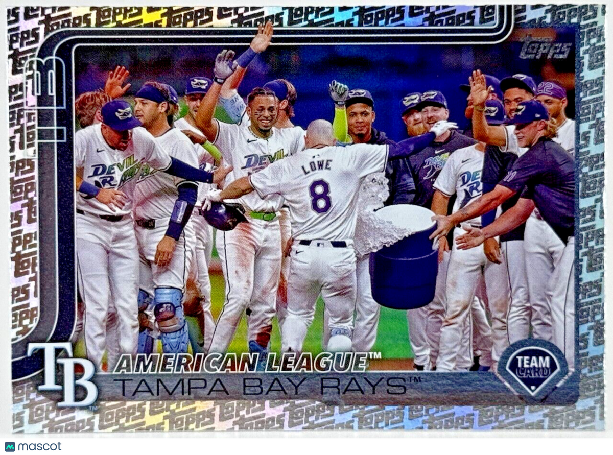 ⚾️ 2025 Topps Series 1 #294 Topps Logo Foilboard - Tampa Bay Rays
