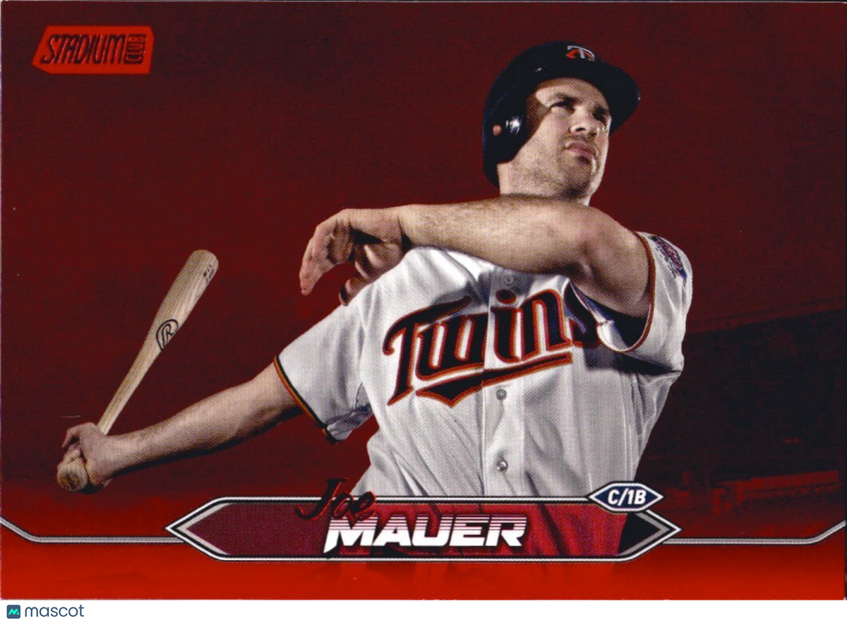 2024 Topps Stadium Club - Red Foil - #137 Joe Mauer (HOF)
