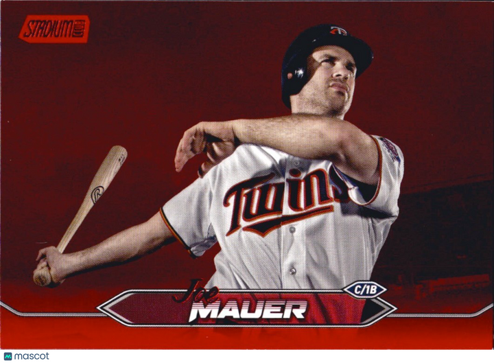 2024 Topps Stadium Club - Red Foil - #137 Joe Mauer (HOF)