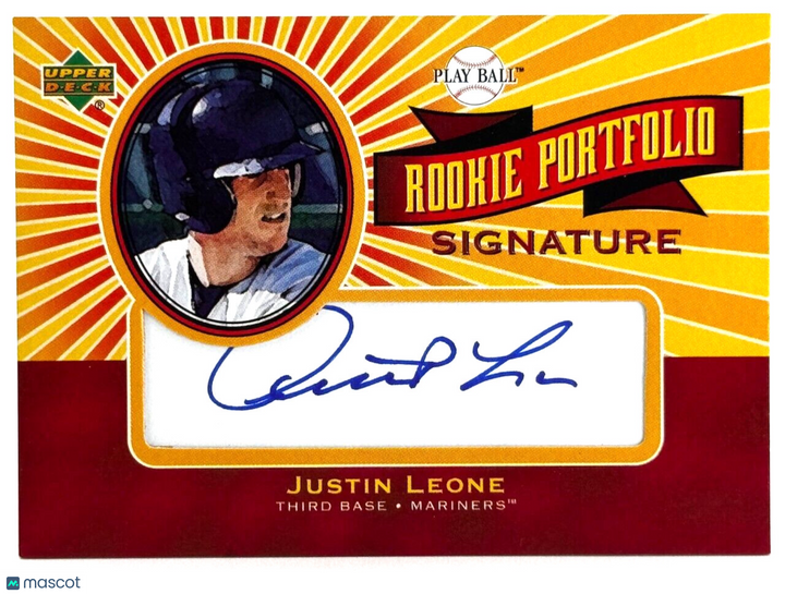 2004 Upper Deck Play Ball - Rookie Portfolio Signatures #RP-LE Justin Leone (RC)