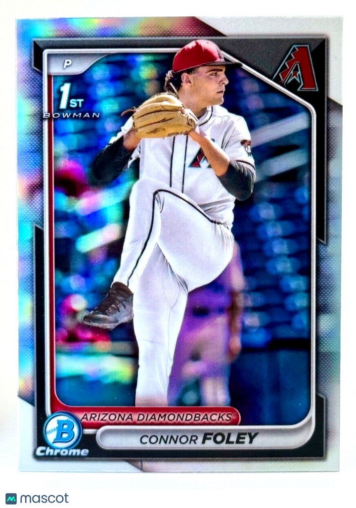 ⚾️ 2024 Bowman Draft Chrome REFRACTOR #BDC-50 - Connor Foley - Diamondbacks ⚾️
