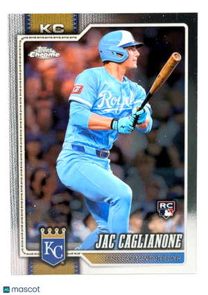 2026 Topps Chrome #131 Jac Caglianone RC Rookie - Royals