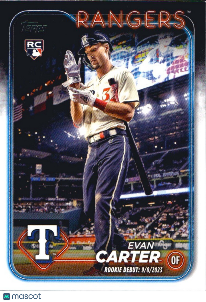 2024 Topps Update Series - Rookie Debut #US58 Evan Carter (RC)