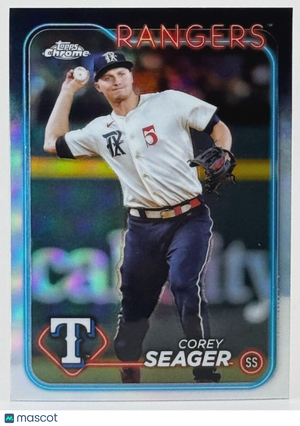 2024 Topps Chrome #100 REFRACTOR - Corey Seager - Rangers