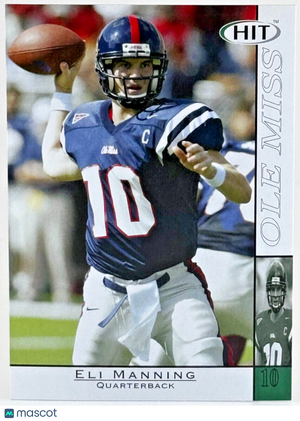 2004 SAGE Hit - Ole Miss Rebels #10 Eli Manning (RC) Rookie