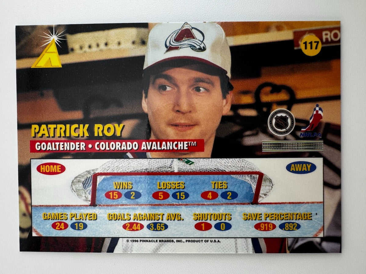 🏒 1995-96 Pinnacle Zenith - #117 Patrick Roy (HOF)