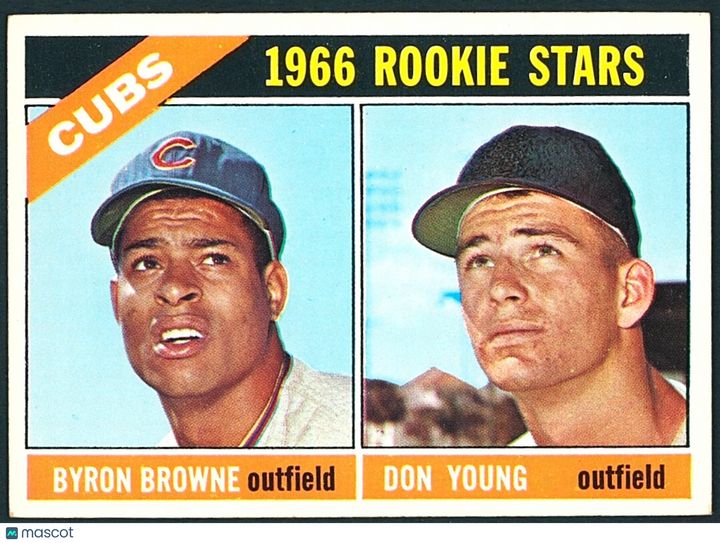 ⚾️ 1966 Topps - 1966 Rookie Stars Byron Browne, Don Young #139 (RC) Rookie VGEX