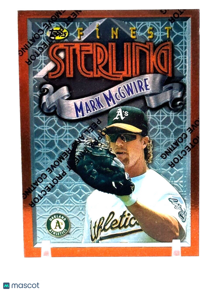 1996 Topps Finest STERLING - #162 Mark McGwire - w/ Coating