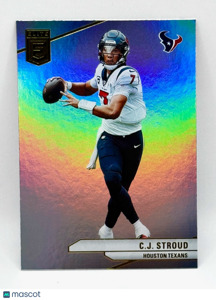 2024 DONRUSS ELITE - #50 - C.J.. STROUD - SILVER FOIL CARD - TEXANS STAR!