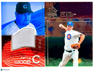 2004 Upper Deck Reflections #164 Game-Used Jersey Relic - Kerry Wood - Cubs