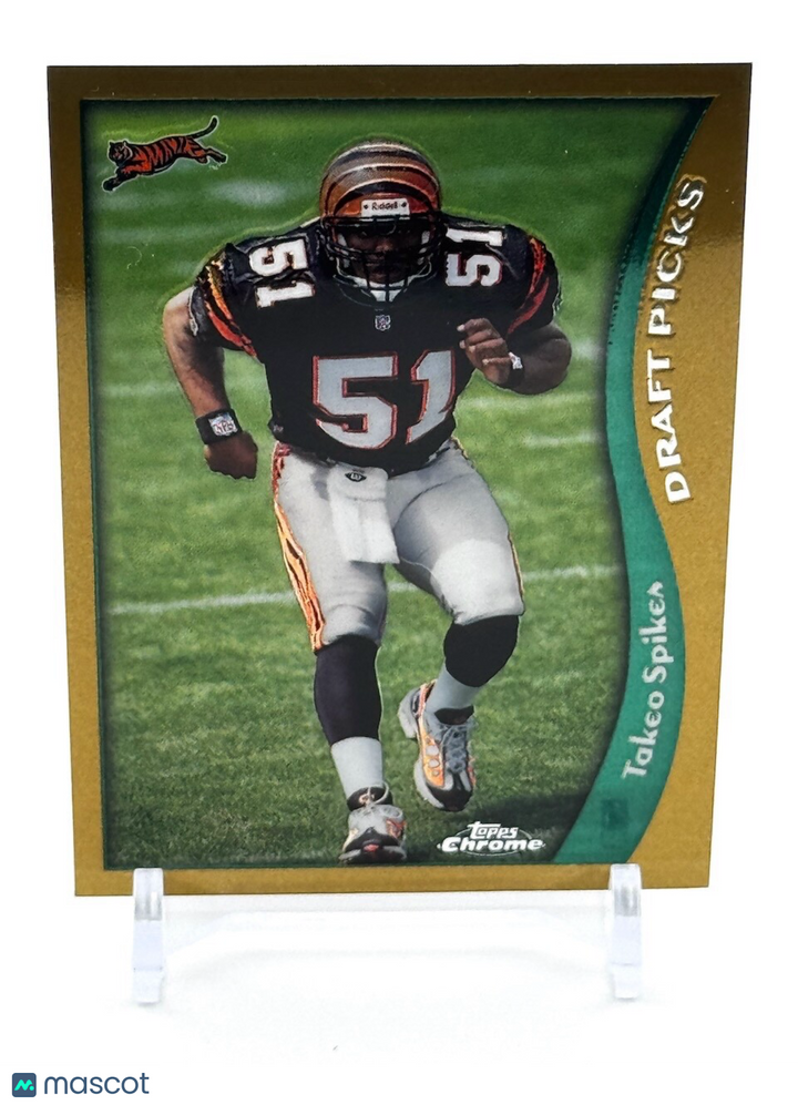 1998 Topps Chrome - #89 Takeo Spikes (RC) - Bengals - ROOKIE - SEE PHOTOS