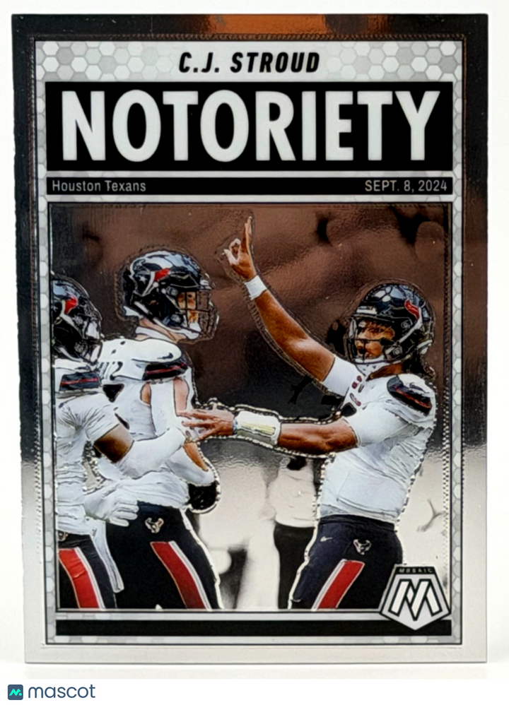 2025 Panini Mosaic #5 Noteriety - C.J. Stroud - Texans
