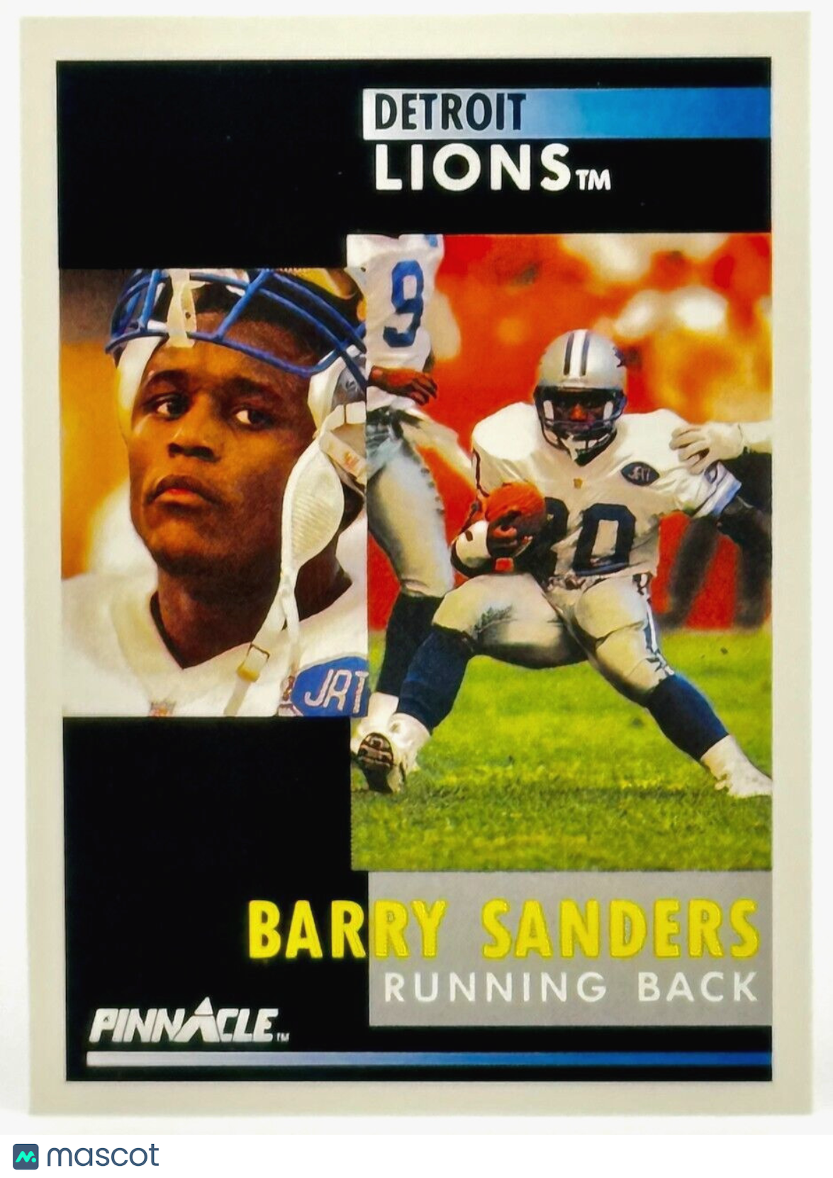 1991 Pinnacle - #250 Barry Sanders (HOF) - NM/Mint - Centered